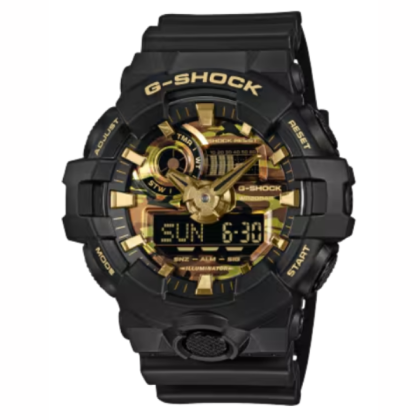 CASIO G-SHOCK GA-700CF-1A BLACK RESIN BAND ANALOG-DIGITAL MEN WATCH
